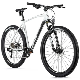 Leader Fox Bici Leaderfox Esent MTB Bicicletta 29 pollici 8 marce disco bianco Rh51 cm