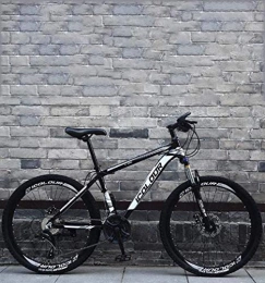 Leifeng Tower Mountain Bike Leifeng Tower - Mountain bike pieghevole a coda morbida, con doppio freno a disco / telaio in acciaio al carbonio, bici fuoristrada da spiaggia, ruote da 26 pollici, colore nero, 21 velocità di gioco