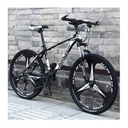 LHQ-HQ Bici LHQ-HQ Mountain Bike 24 Pollici in Alluminio Leggero A 24 velocità, per Adulti, Donne, Adolescenti, Black And White