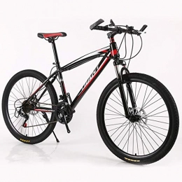 LISI Bici LISI Mountain Bike Bicicletta a velocità variabile 26 Pollici Assorbimento degli Urti 21 velocità Mountain Bike per Adulti Telaio in Alluminio, Red