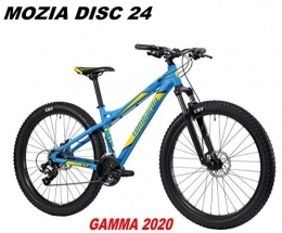 LOMBARDO BICI Mountain Bike LOMBARDO BICI MOZIA Disc Ruota 24 Shimano Tourney 21V Gamma 2020 (Blue Sport Yellow Matt)