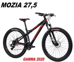 LOMBARDO BICI Mountain Bike LOMBARDO BICI MOZIA Ruota 27, 5 Shimano Tourney 21V Gamma 2020 (Black Red Sky Blue Matt, 35 CM)