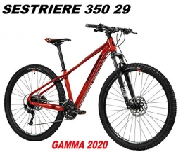 LOMBARDO BICI Mountain Bike LOMBARDO BICI SESTRIERE 350 Ruota 29 Shimano Altus 24V SUNTOUR XCM HLO Gamma 2020 (Red Black Glossy, 42 CM)