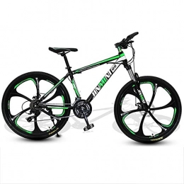 M-YN Bici M-YN 26in Mountain Bike 21 / 24 / 27 velocità Bicicletta Bicicletta Piena Sospensione MTB(Size:21 Speed, Color:Nero+Verde)