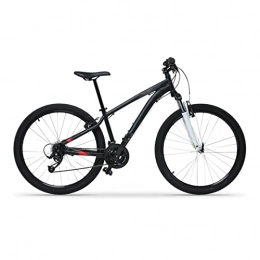 DXDHUB Mountain Bike Mountain Bike, 21 velocità, ruote da 27, 5 pollici, telaio leggero in lega di alluminio, doppio freno a V, tre opzioni di colore. (Colore: Nero-L)