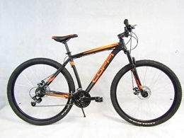 COPPI Mountain Bike Mountain bike 29'' mtb front telaio alluminio cambio 21 velocita' freni a disco (M(mt.1, 70 / 1, 85), nero / arancione)