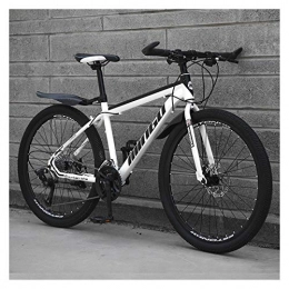 WIYP Bici Mountain Bike Adulto Maschio e Femmina velocità a velocità variabile Studente off-Road Ammortizzatore Gioventù Leggera Ruota Bicicletta 24-ocinch (Color : Black And White, Size : 21)