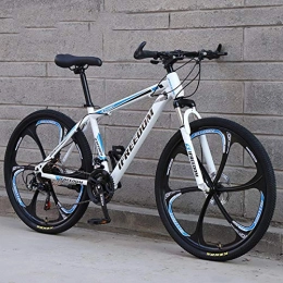 Mountain Bike Assorbimento degli Urti a velocità variabile Uomini e Donne Single gifte Auto a velocità variabile di Alta qualità-White Blue_24_21