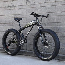 Aoyo Bici Mountain bike, bici da 24" / 26", ruota grande da neve, 24 velocità a doppio freno a disco per bici da corsa, forte con ammortizzatore anteriore forchetta, per attività all'aperto