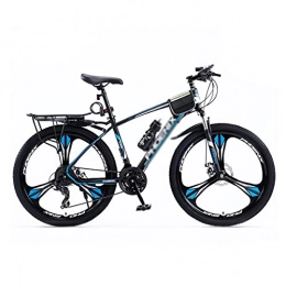 T-Day Bici Mountain Bike Bicicletta MTB Bike in Mountain Bike con 27, 5"Ruote Telaio in Acciaio al Carbonio 24 velocità Doppia Freno A Disco con Sospensione Anteriore per Ragazzi Ragazz(Size:27 Speed, Color:Blue)