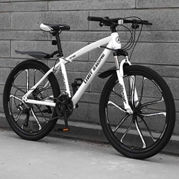 ZYZYZY Bici Mountain Bike Leggero MTB Alto-acciaio Al Carbonio Tutti I Terreni 26 Pollici Velocità Variabile Freno A Doppio Dischi Bici Da Strada Ruota Da 10c Velocità B-24 26 Pollici