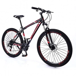 CDPC Bici Mountain Bike Mountain Bike da 29 Pollici con Telaio in Alluminio a 21 velocità, riduzione dell'orario Scolastico e di Lavoro (Colore : Rosso)