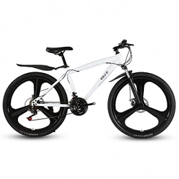 WSS Bici Mountain bike per adulti 26 pollici a 21 velocità per uomo e donna hard-tailed hard bike, telaio in acciaio ad alto tenore di carbonio, bicicletta a doppio disco