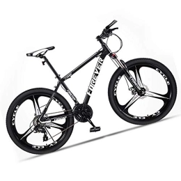 M-TOP Mountain Bike Mountain bike per adulti, da uomo, in acciaio ad alto carbonio, velocità per bicicletta downhill, con sospensione anteriore e freno a disco meccanico, colore nero, 24 velocità, 27, 5 pollici