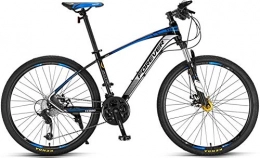 No branded Bici Mountain bike per mountain bike per adulti senza marchio Forever Hardtail con sedile regolabile, YE880, 26", 27 velocità, telaio in lega di alluminio, colore: nero-blu