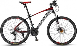 No branded Mountain Bike Mountain bike per mountain bike per adulti senza marchio Forever Hardtail con sedile regolabile, YE880, 26", 27 velocità, telaio in lega di alluminio, colore: nero-rosso