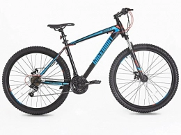 Greenway Bici Mountain bike, telaio in acciaio, forcella, sospensione anteriore, misura 69, 8 cm, Greenway (blu), T16B211BLKBLUE27.5, Black and blue, 27.5
