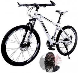 BUK Bici Mountain Bike, Trekking Bicycle Cross Trekking Bikes 26In 21 / 24 / 27 Speed ​​Disc Brake Bicycle Fully MTB Bicycle-24 velocità