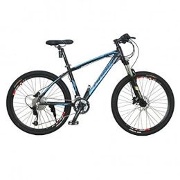 WGYDREAM Bici Mountainbike Bici Bicicletta MTB 26inch Mountain bike, lega di alluminio Biciclette, 17" Frame, doppio freno a disco e sospensione anteriore, 27 Velocità MTB Mountain Bike ( Color : Black+blue )