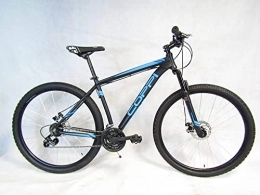 COPPI Mountain Bike MTB 29 front mountain bike bicicletta bici in alluminio cambio 21v freni a disco colore nero / blu (S (mt.1, 55 / 1, 70))