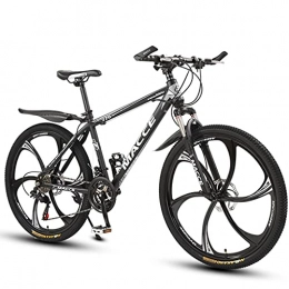 AEF Bici MTB Mountain Bike Hardtail Bike, 26 Pollici 27 velocità, Freni Disco, per Adolescenti / Adulti, Diversi Colori, Nero