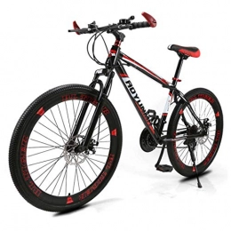 MUYU Mountain Bike MUYU Mountain Bike per Uomini E Donne 21 velocità (24 velocità, 27 velocità) Doppio Freno A Disco Bicicletta per Adulti, Red, 27speed