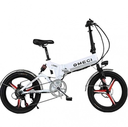 MYYDD Bicicletta elettrica Pieghevole 20"E-Bike Commuter Bike - Portatile e Facile da riporre in roulotte, Camper, Barche,C48V/400W