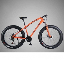 N&I Mountain Bike N&I Bicycle 26 inch Bicycle Mountain Bike Hardtail for Men's Womens Fat Tire MTB Bikes High-Carbon Steel Frame Shock-Absorbing Front Fork And Dual Disc Brake Orange 30 Speed Black 21 Speed