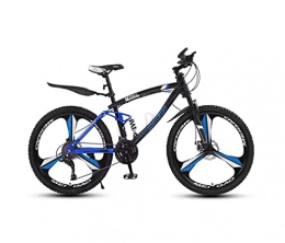 N&I Bici N&I Bike Adult Mens 24 inch Mountain Bike Student High-Carbon Steel City Bicycle Double Disc Brake Beach Snow Bikes Magnesium Alloy Integrated Wheels A 21 Speed B 30 Speed