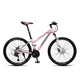 ndegdgswg Mountain Bike ndegdgswg Mountain Bike da donna ultra leggera a velocità variabile da 26 pollici, bici da corsa da 26 pollici, 30 velocità, rosa chiaro