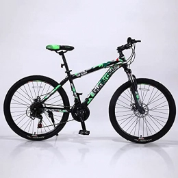 Pateacd Bici Pateacd - Bicicletta da mountain bike da 26", cambio Shimano a 21 velocità, con forcella a sospensione, con freni a disco, per donne, uomini, ragazze, ragazzi, colore verde