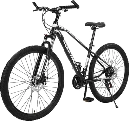 KURKUR Bici Premium Mountain Bike, 21 velocità 29 pollici mountain bike in acciaio ad alto tenore di carbonio con sedile, freno a disco con sospensione anteriore bici da esterno for uomo donna cyclette Mountain B