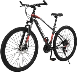 KURKUR Bici Premium Mountain Bike, Bici da strada Mountain bike da 29 pollici con telaio in acciaio ad alto tenore di carbonio, con ruote a raggi e 21 velocità, freno a doppio disco e sospensione anteriore - Bici