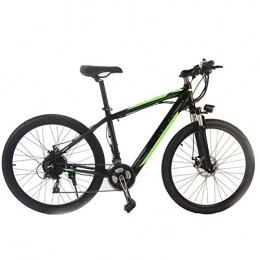 PXQ Bici PXQ - Bicicletta elettrica pieghevole da 26 pollici, 36 V, 250 W, con doppio freno a disco e forcella ammortizzata, 21 velocità, colore: verde