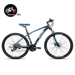 QMMD Mountain Bike QMMD 27.5 Pollici Mountain Bike, Unisex 27 velocit Biciclette, Adulti Hardtail Mountainbike, Telaio Alluminio Front Suspension Mountain Bike, Bicicletta, 17.5 inch Blue, 27 Speed