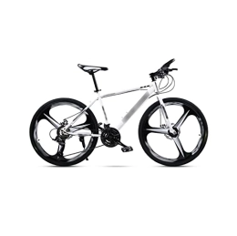 QYTEC Mountain Bike QYTEC ZXC - Ammortizzatore per mountain bike da uomo, per adulti, per uomo e donna, a ruota singola, velocità da corsa, freno a disco per studenti fuoristrada (colore: bianco)