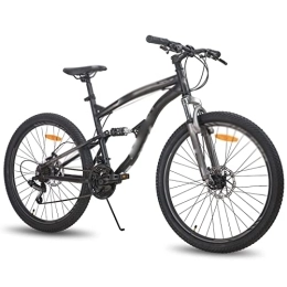 QYTEC Bici QYTEC ZXC - Bicicletta da uomo, 26 pollici, telaio in acciaio, MTB, 21 velocità, mountain bike, doppio freno a disco (colore : nero, taglia: 66 cm)