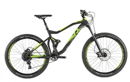 RAYMON Mountain Bike RAYMON Seven Trailray 7.0 2019 - Bicicletta MTB, 27, 5", Nero / Grigio / Verde, 46cm