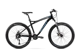 Romet Mountain Bike MTB Bicicletta Rambler FIT 26 pollici, nero-blu, 16 marce Shimano