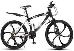 baozge Mountain Bike Ruote integrate da uomo da 26 pollici per mountain bike da studente con doppio freno a disco per bicicletta da città in acciaio ad alto tenore di carbonio Ruote integrate in lega di magnesio-C_24 velo
