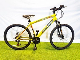 Schiano Bici SCHIANO Bici Bicicletta 26' Integral Dual Disk Freni A Disco (Arancio-Giallo)