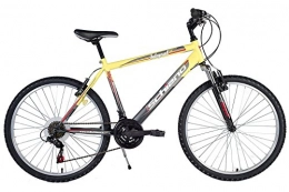 Schiano Mountain Bike SCHIANO Bici Bicicletta 26' Integral Dual Disk Freni A Disco (Giallo-Antracite)