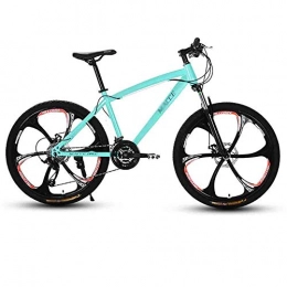 SOAR Bici SOAR Mountain Bike Adulti MTB della Strada della Bicicletta Biciclette Mountain Bike for Uomo e Donna 24in Ruote Regolabile velocità Doppio Freno a Disco (Color : Blue, Size : 21 Speed)