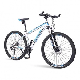 SOHOH Mountain Bike per Adulti, Mountain Bike Hardtail da 33 velocità con Telaio in Alluminio con Doppio Freno A Disco E Sospensione Anteriore per Uomo Donna, Blu,26in