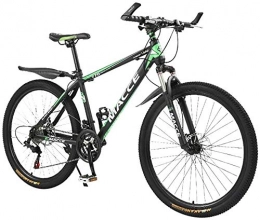SZZ0306 Mountain Bike SZZ0306 - Bicicletta pieghevole da 26", in acciaio al carbonio, 24 marce, con sospensioni complete per mountain bike, mountain bike, per ragazzi, colore verde