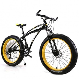 LBWT Mountain Bike Unisex off-Road in Bicicletta, 24 Pollici Portable Mountain Bike, Outdoor Leisure Sport, in Lega di Alluminio (Color : Yellow, Size : 21 Speed)