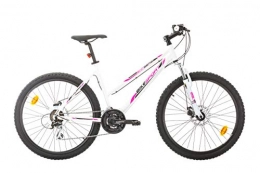VTT Bici VTT Mountain Bike da Donna, telescopica, Telaio in Alluminio, 2 Dischi, Shimano Acera