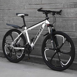 WJSW Bici WJSW Mountain Bike per Adulti - Bicicletta Fuoristrada a velocità variabile MTB City Road (Colore: Bianco, Dimensioni: 30 velocità)