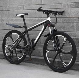WJSW Mountain Bike per Adulti - Bicicletta Fuoristrada a velocità variabile MTB City Road (Colore: Bianco Nero, Dimensioni: 30 velocità)