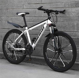 WJSW Bici WJSW Mountain Bike per Adulti City Road Bicycle - Commuter City Hardtail Bike Unisex (Colore: Bianco, Misura: 27 velocità)